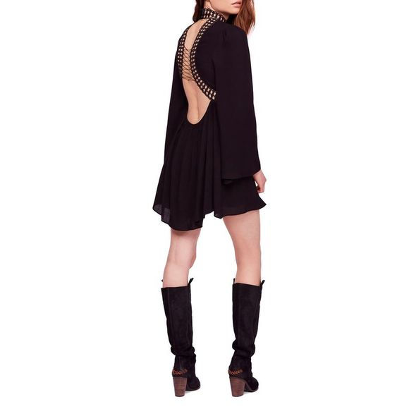 Free People | Divine Mini Dress | Black - Picture 2 of 4